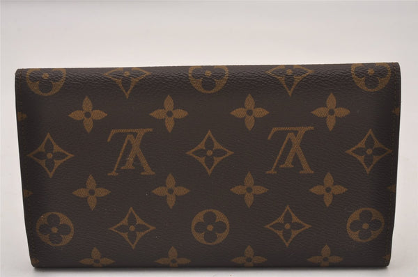 Authentic Louis Vuitton Monogram Porte Tresor International M61215 Wallet 7552I