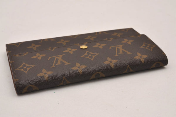 Authentic Louis Vuitton Monogram Porte Tresor International M61215 Wallet 7552I