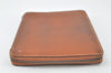 Authentic HERMES Agenda Zip Notebook Cover Day Planner Leather Brown Junk 7552K