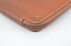 Authentic HERMES Agenda Zip Notebook Cover Day Planner Leather Brown Junk 7552K