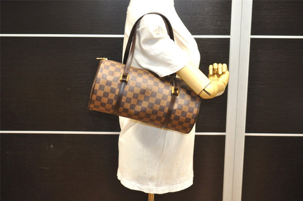 Authentic Louis Vuitton Damier Papillon 30 Hand Bag Purse N51303 LV 7553I