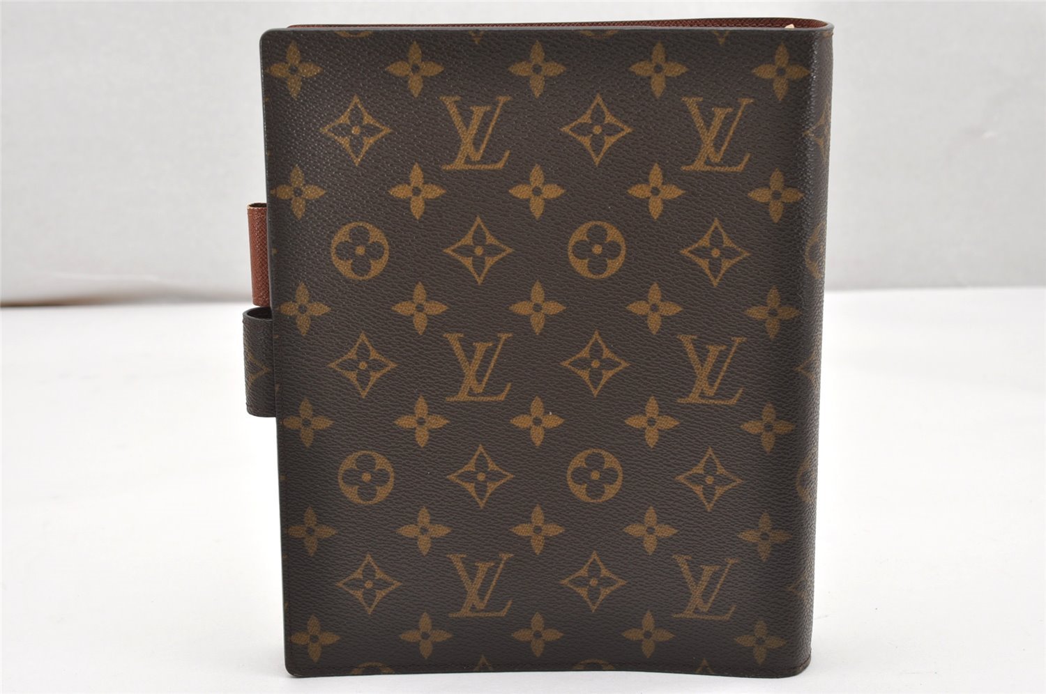 Authentic Louis Vuitton Monogram Agenda GM Notebook Cover R20106 LV 7553K