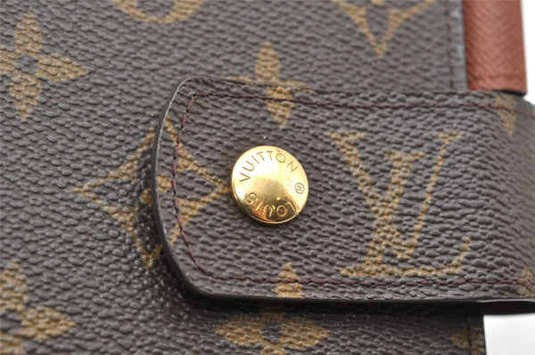 Authentic Louis Vuitton Monogram Agenda GM Notebook Cover R20106 LV 7553K