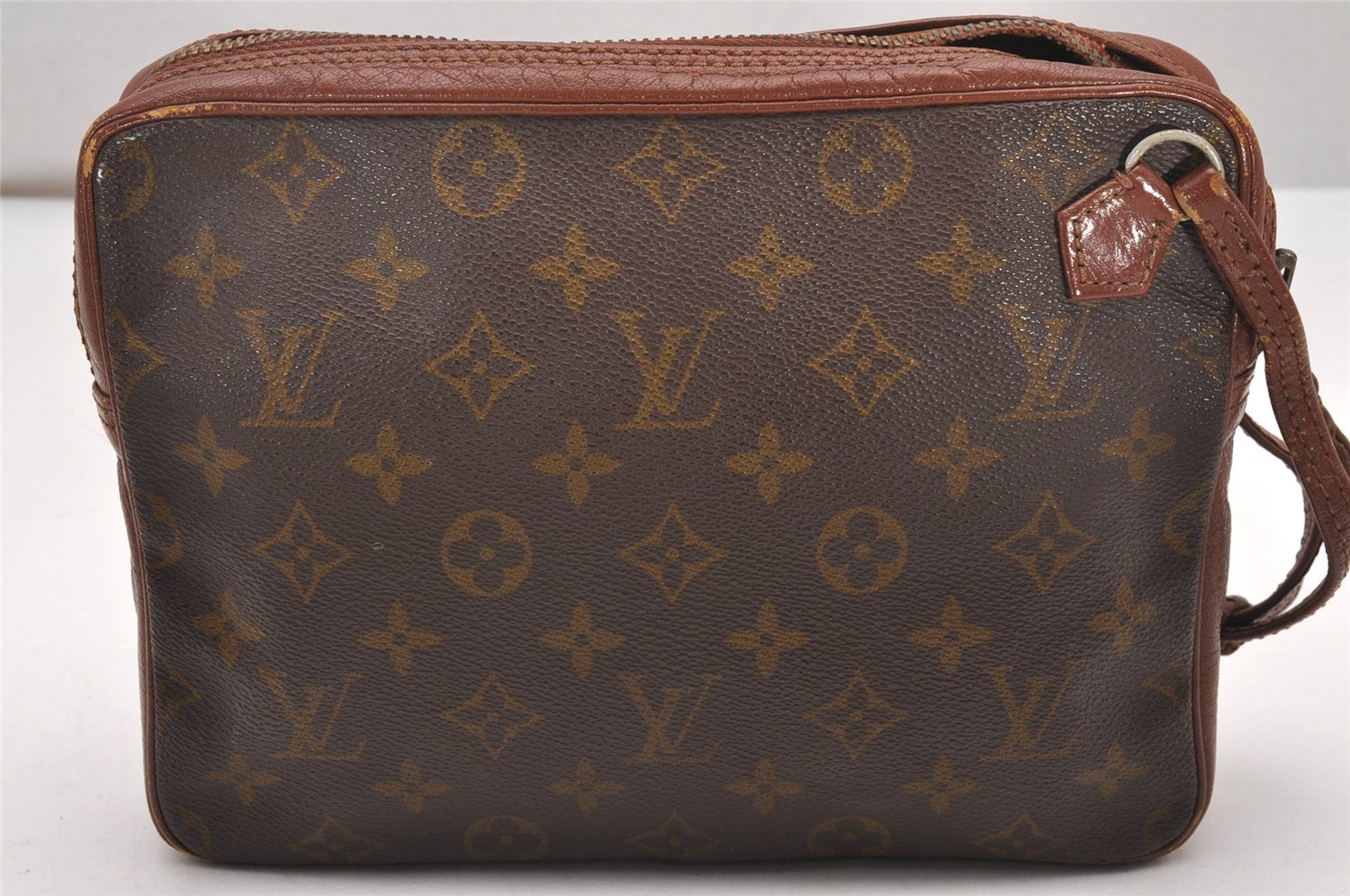 Authentic Louis Vuitton Monogram Pochette Sport Clutch Hand Bag Old Model 7556I