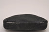 Authentic GUCCI Vintage Pouch Purse PVC Leather Black Junk 7557I