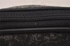 Authentic GUCCI Vintage Pouch Purse PVC Leather Black Junk 7557I