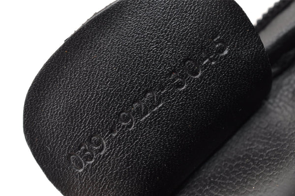 Authentic GUCCI Vintage Pouch Purse PVC Leather Black Junk 7557I