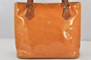 Authentic Louis Vuitton Vernis Houston Shoulder Hand Bag Yellow M91054 LV 7557K