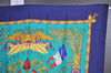 Authentic HERMES Carre 90 Scarf "1789 LIBERTE EGALITE" Silk Navy 7559I