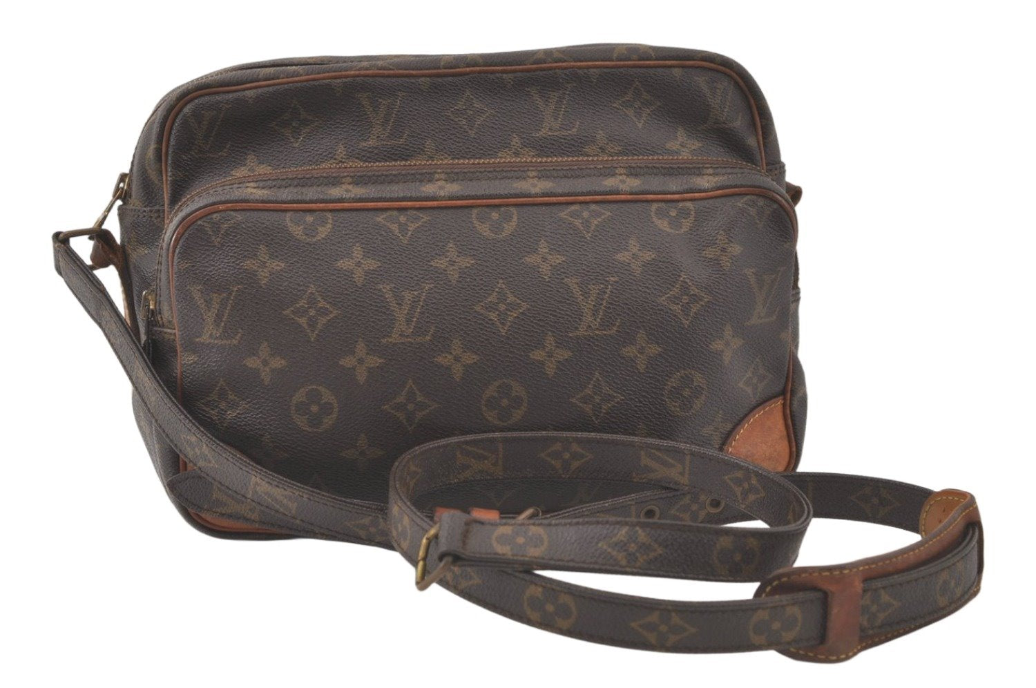 Authentic Louis Vuitton Monogram Nile Shoulder Cross Body Bag M45244 Junk 7559K