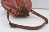 Authentic Louis Vuitton Epi Noe Shoulder Drawstring Bag Brown M44028 LV 7560K