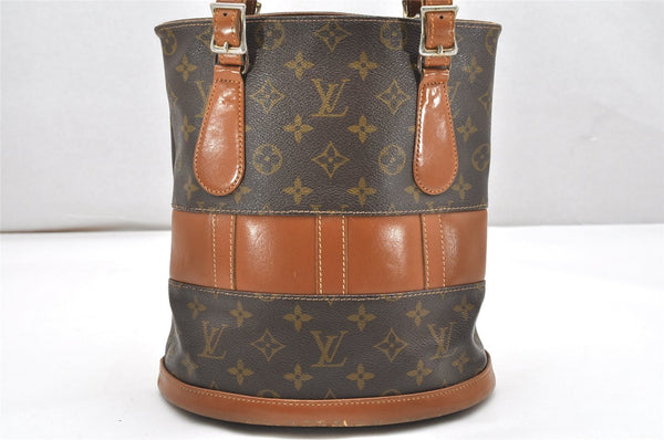 Authentic Louis Vuitton Monogram Bucket PM Shoulder Tote Bag USA Model LV 7561K