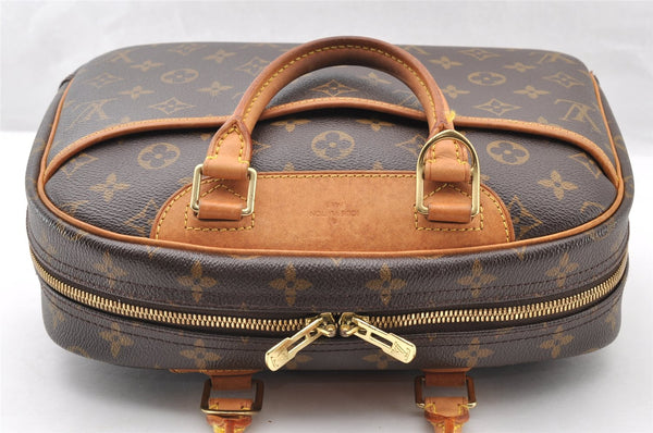 Authentic Louis Vuitton Monogram Trouville Hand Bag Purse M42228 LV 7563I