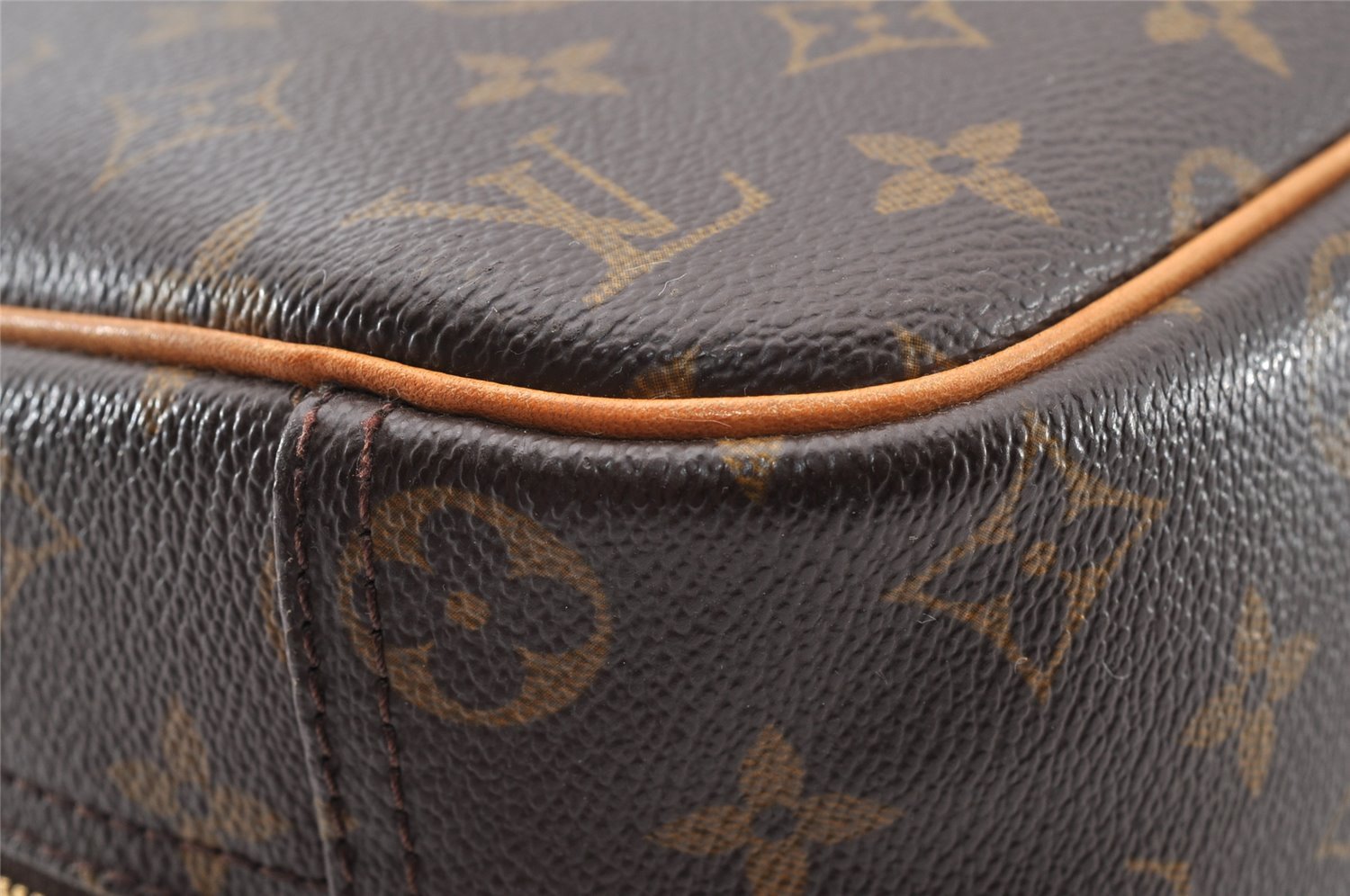 Authentic Louis Vuitton Monogram Trouville Hand Bag Purse M42228 LV 7563I