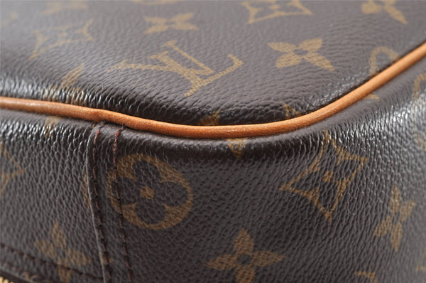 Authentic Louis Vuitton Monogram Trouville Hand Bag Purse M42228 LV 7563I