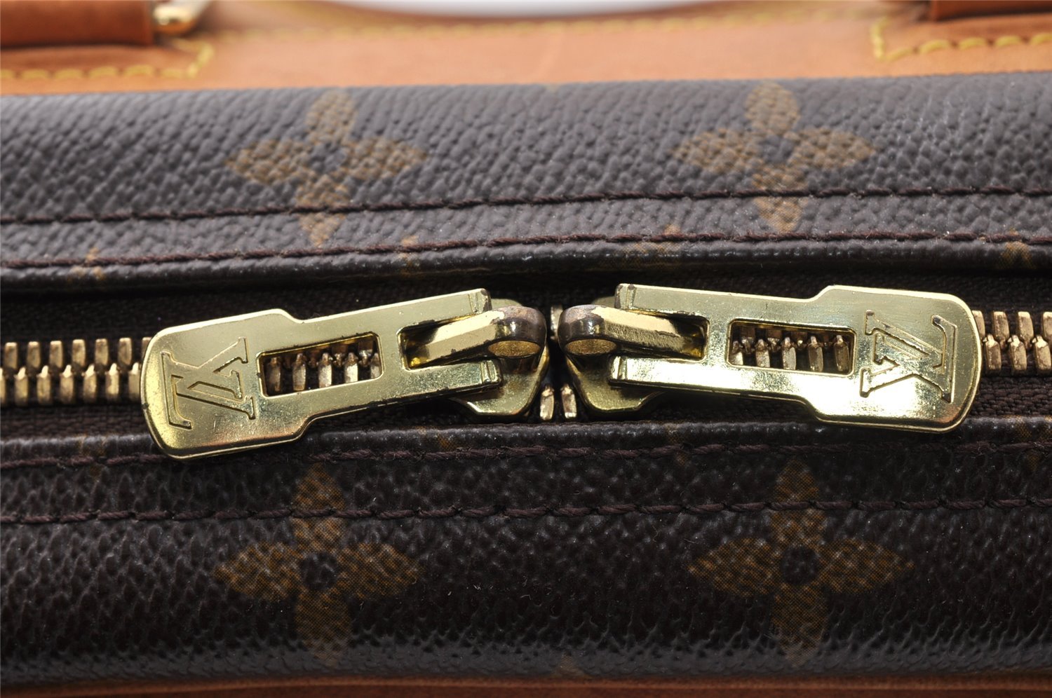 Authentic Louis Vuitton Monogram Trouville Hand Bag Purse M42228 LV 7563I