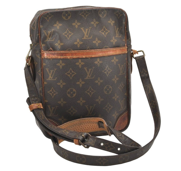 Authentic Louis Vuitton Monogram Danube MM Shoulder Cross Bag M45264 Junk 7564K