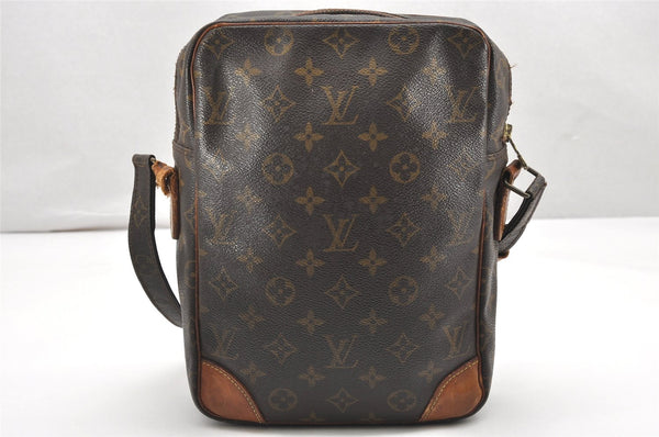 Authentic Louis Vuitton Monogram Danube MM Shoulder Cross Bag M45264 Junk 7564K