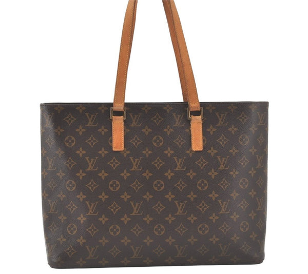 Authentic Louis Vuitton Monogram Luco Shoulder Tote Bag M51155 LV 7565K