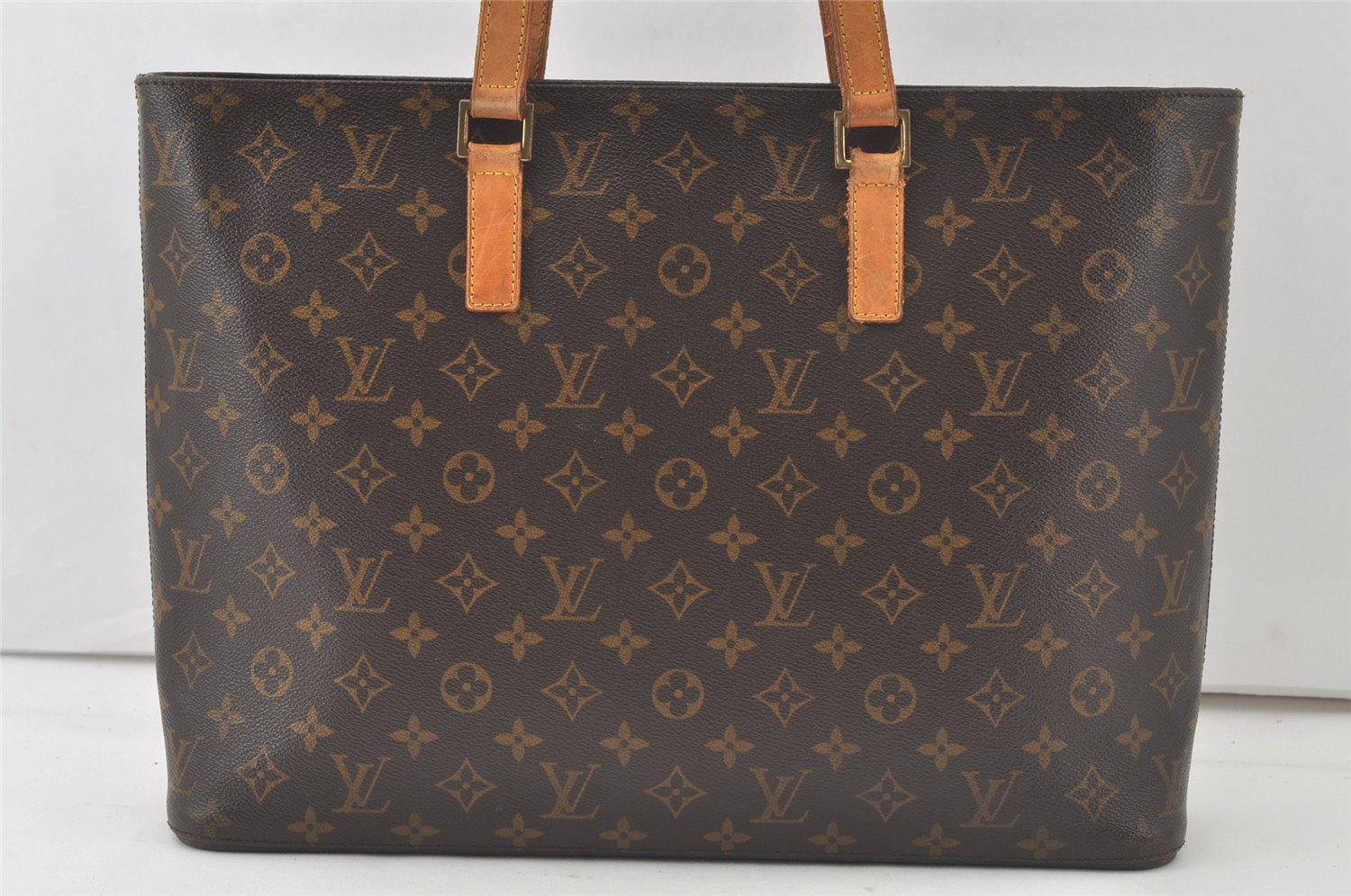 Authentic Louis Vuitton Monogram Luco Shoulder Tote Bag M51155 LV 7565K