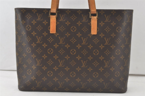 Authentic Louis Vuitton Monogram Luco Shoulder Tote Bag M51155 LV 7565K