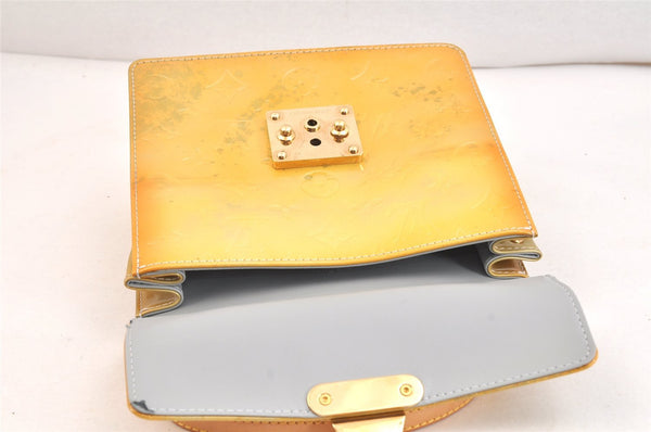 Authentic Louis Vuitton Vernis Spring Street Hand Bag Yellow M91029 LV 7566K