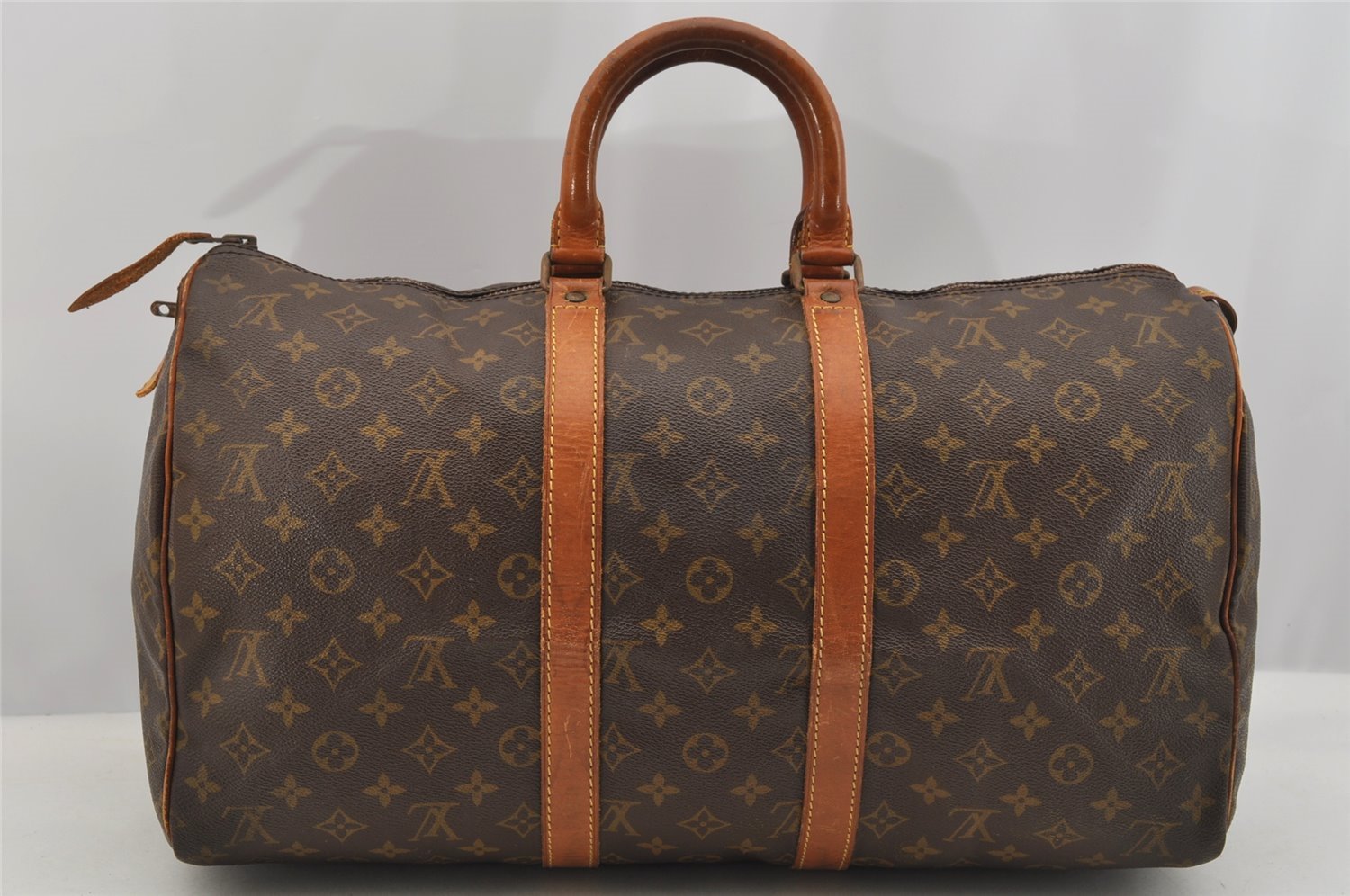 Authentic Louis Vuitton Monogram Keepall 45 Travel Boston Bag Old Model LV 7568I