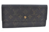 Auth Louis Vuitton Monogram Pochette Porte Monnaie Credit Wallet Junk 7574I