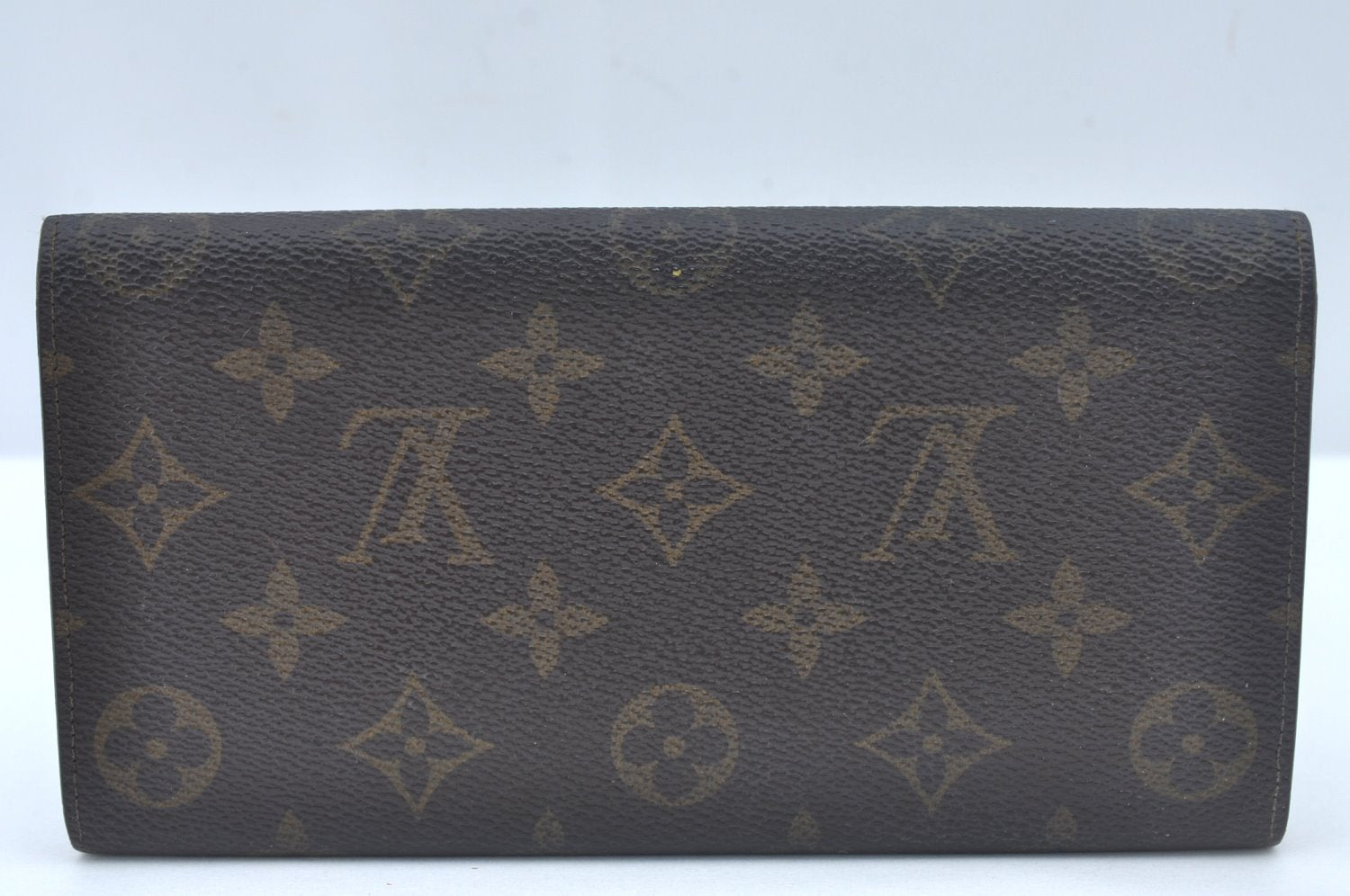 Auth Louis Vuitton Monogram Pochette Porte Monnaie Credit Wallet Junk 7574I