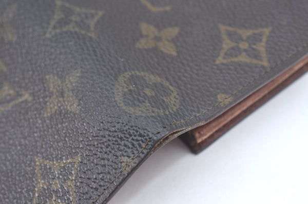 Auth Louis Vuitton Monogram Pochette Porte Monnaie Credit Wallet Junk 7574I