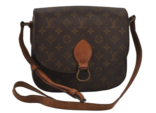 Authentic Louis Vuitton Monogram Saint Cloud GM M51242 Shoulder Cross Bag 7575J
