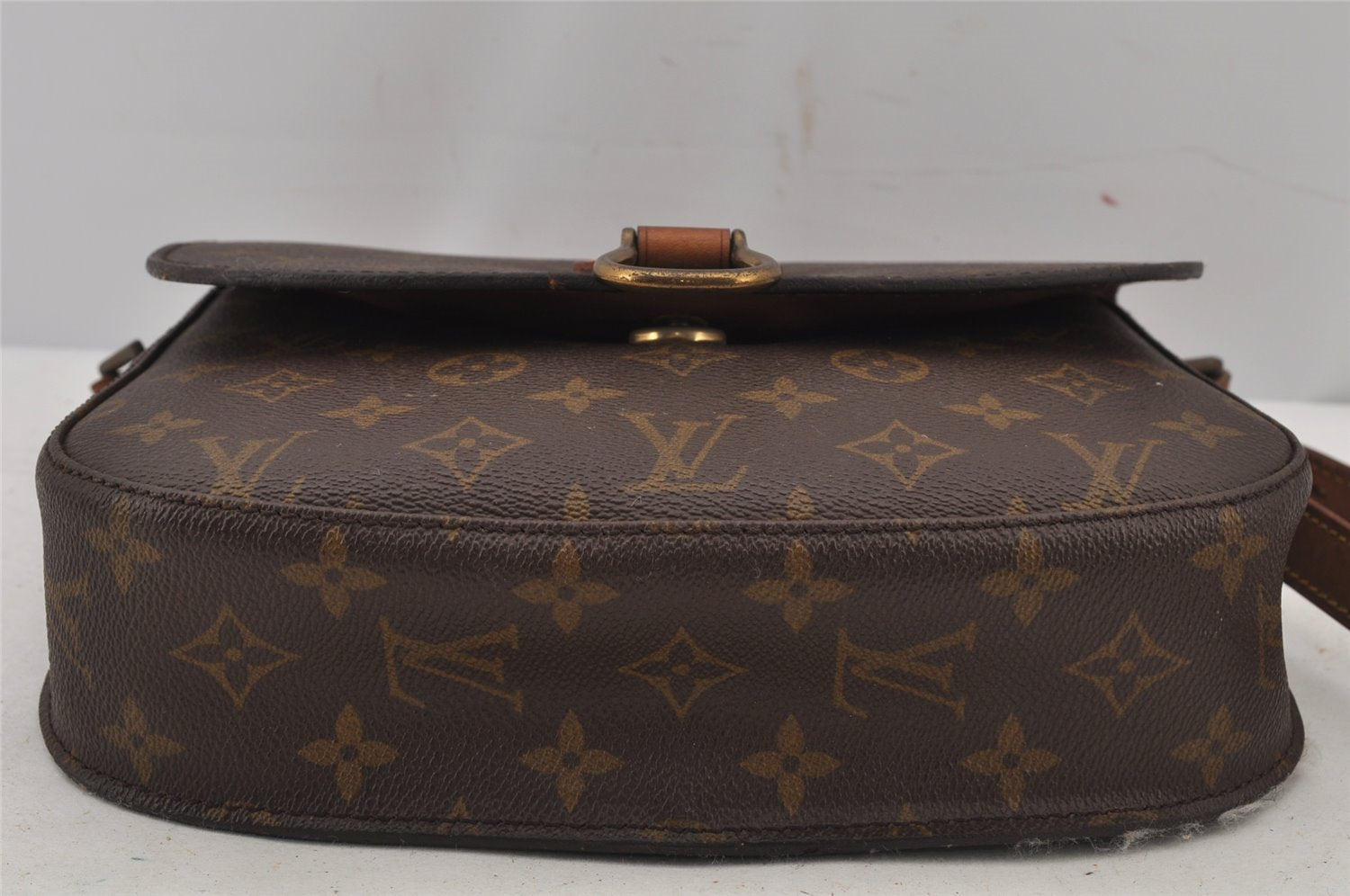 Authentic Louis Vuitton Monogram Saint Cloud GM M51242 Shoulder Cross Bag 7575J