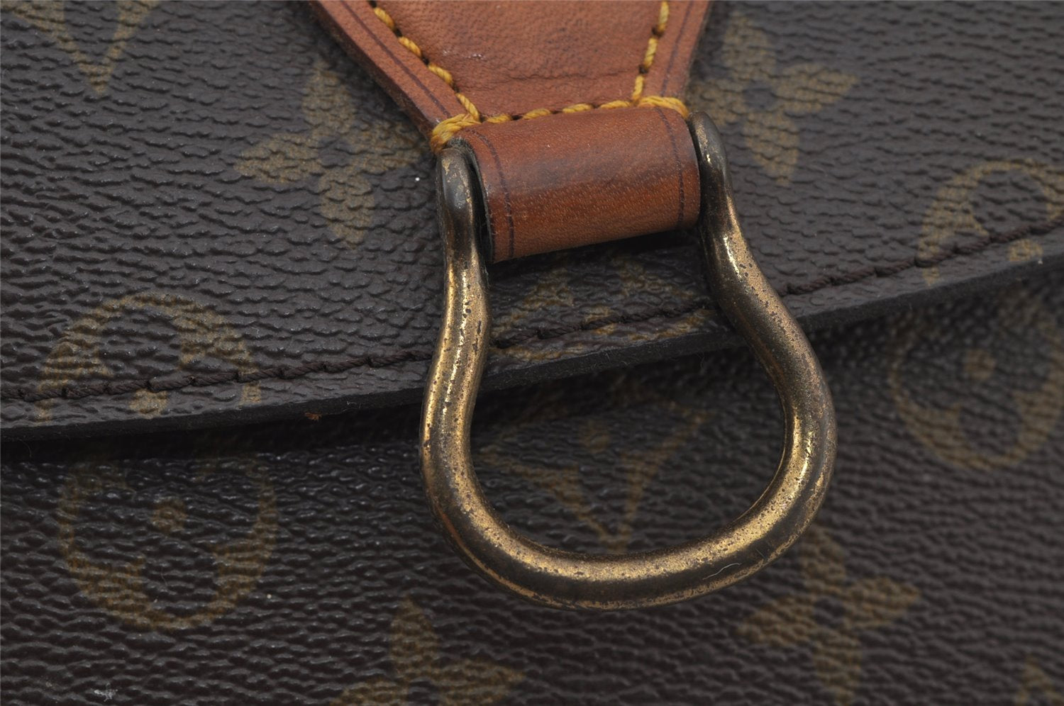 Authentic Louis Vuitton Monogram Saint Cloud GM M51242 Shoulder Cross Bag 7575J