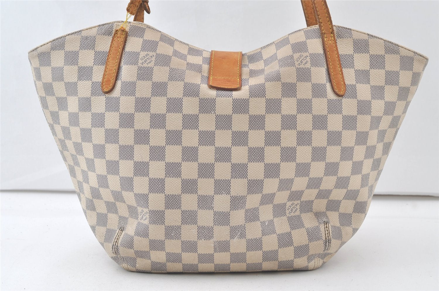 Authentic Louis Vuitton Damier Azur Salina PM Tote Bag N41208 Junk 7575K