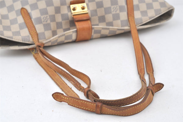 Authentic Louis Vuitton Damier Azur Salina PM Tote Bag N41208 Junk 7575K