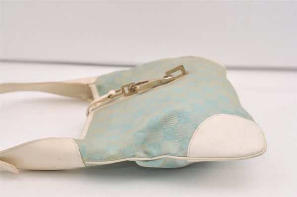 Authentic GUCCI Kandinsky Shoulder Hand Bag GG Canvas Leather 0014057 Blue 7576J