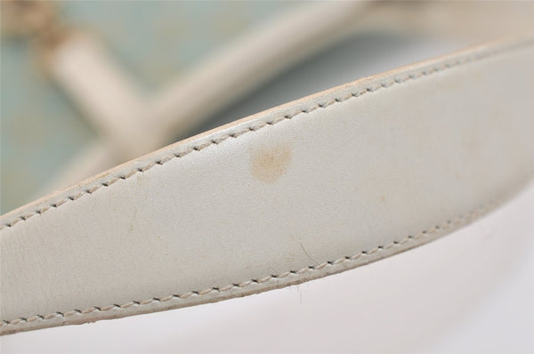 Authentic GUCCI Kandinsky Shoulder Hand Bag GG Canvas Leather 0014057 Blue 7576J