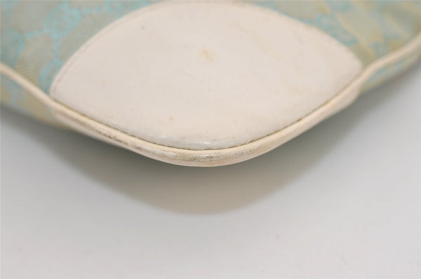 Authentic GUCCI Kandinsky Shoulder Hand Bag GG Canvas Leather 0014057 Blue 7576J