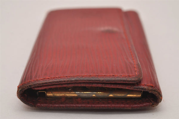 Authentic Louis Vuitton Epi Multicles 4 Key Case Red M63827 LV 7577I