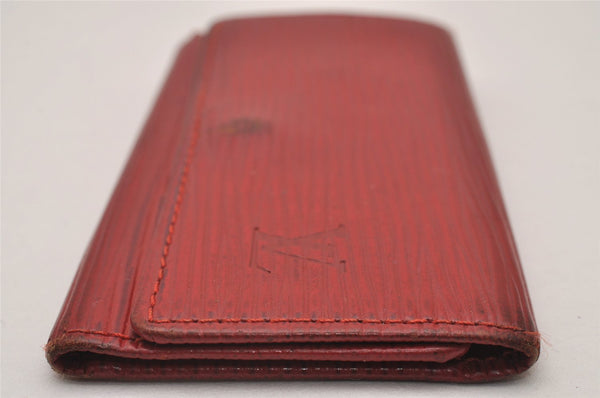 Authentic Louis Vuitton Epi Multicles 4 Key Case Red M63827 LV 7577I