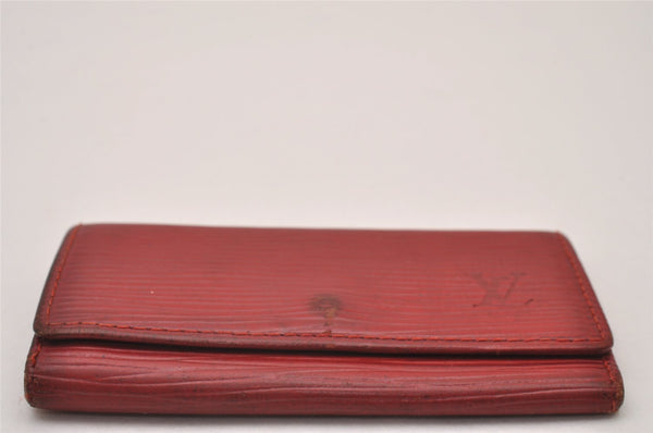Authentic Louis Vuitton Epi Multicles 4 Key Case Red M63827 LV 7577I