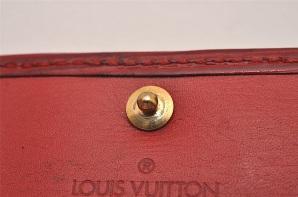 Authentic Louis Vuitton Epi Multicles 4 Key Case Red M63827 LV 7577I