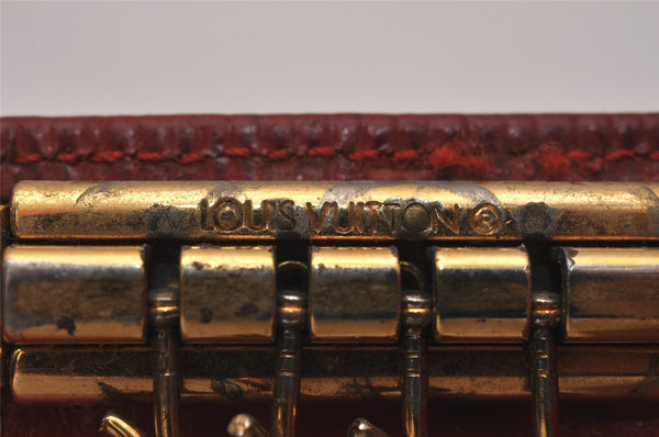 Authentic Louis Vuitton Epi Multicles 4 Key Case Red M63827 LV 7577I