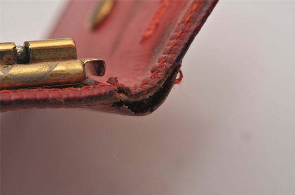 Authentic Louis Vuitton Epi Multicles 4 Key Case Red M63827 LV 7577I