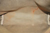 Authentic GUCCI Web Sherry Line Shoulder Tote Bag GG PVC Leather Brown 7577J
