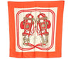 Authentic HERMES Carre 90 Scarf "BRIDES de GALA par" Silk Orange 7582I