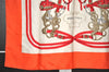 Authentic HERMES Carre 90 Scarf "BRIDES de GALA par" Silk Orange 7582I