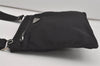 Authentic PRADA Nylon Tessuto Leather Shoulder Cross Body Bag Purse Black 7583I