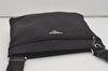 Authentic PRADA Nylon Tessuto Leather Shoulder Cross Body Bag Purse Black 7583I