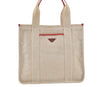 Authentic PRADA Vintage Canvas Shoulder Tote Bag Beige 7583K